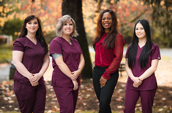 Eastside TMS staff standing outside their clinic